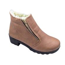 Women's Faux Fur Ankle Boots - 5cm Lug Sole Ref. 335 - 駝色 - 查看 3