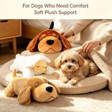 Boneka Anjing Plush untuk Pelatihan Perilaku Anak Anjing dengan Detak Jantung, Boneka Pereda Kecemasan & Bantuan Tidur yang Nyaman, Tahan Lama, Dropshipping - MultiWarna - View 6