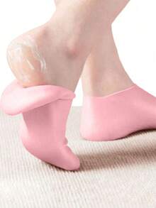 1 Pair Multi-Function Silicone Soft Foot Care Gloves, Moisturizing And Exfoliating, Suitable For Moisturizing, Preventing Cracking, Softening Calluses And Keratin - Multicolor - View 1
