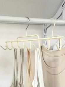 No-Crease Clothes Hanger Home Use Hanging Clothes Drying Rack Pants Clip Anti-Slip Hanger Bedroom Anti-Shoulder Corner Drying Rack Hat Storage Organizer - Multicolor - View 6