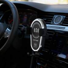 Cargador inalámbrico para coche de 15W, soporte de carga inalámbrica para teléfono, diseño de ala triangular, estructura estable, compatible con protocolos de carga rápida PD/QC, compatible con series y Galaxy - Azul - Ver 10