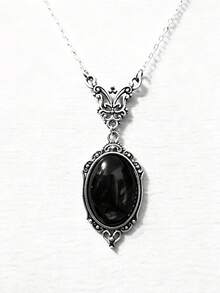 1pc Gothic Vintage Dark Subculture Magnifying Glass Pendant Necklace, Suitable For Women, Steampunk Victorian Style Monochrome Jewelry, Daily Accessory, Holiday Gift, Halloween Accessory (Please Check The Size Chart Before Purchasing) - Multicolor - View 16