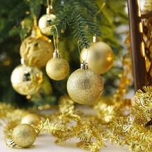 24pcs Christmas Decorations Christmas Balls Christmas Tree Ornaments Hanging Balls Ceiling Balls Shiny Balls Mall Decor Matte Balls 3cm/1.18in - View 7
