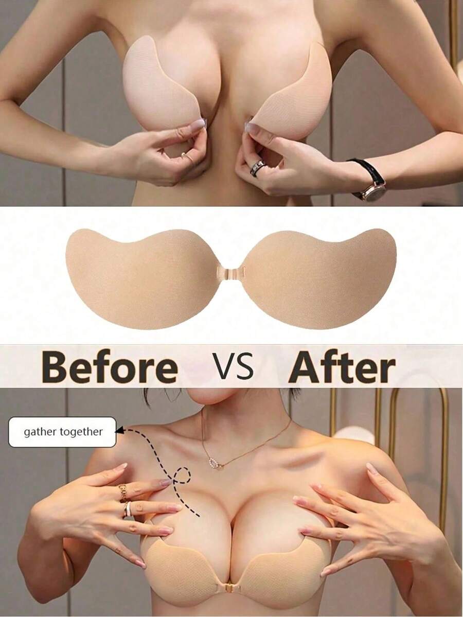 1/2 Pasang Bra Push-Up Tanpa Tali, Tanpa Punggung, Nyaman dan Bernapas - Tanpa Tali, Perekat Mandiri, Tidak Transparan - Cocok untuk Wanita dengan Berbagai Bentuk Tubuh - warna - View 1