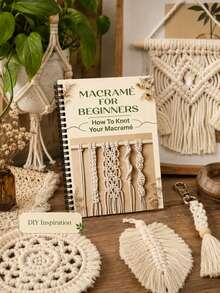 1pc Knotting & Macrame Basics Notebook, Spiral Bound Practice Book, Includes Easy-To-Follow Knotting Tutorials And Professional Handmade Journal, Help You Master Rope Art From Scratch - Multiple Styles - View 9