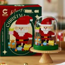 Seri Hadiah Natal, Set Mainan Balok Susun Anak-Anak, Alas Balok Susun Lembut, Balok Partikel Mikro, Bahan ABS. Termasuk: Santa Claus, Pohon Natal, dan Berbagai Elemen. Kemasan Kotak Hadiah, Lebih Cocok untuk Dihadiahkan. - MultiWarna - View 8