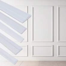 1pc 2m/78.74inch Peel And Stick Molding Chair Rail Panel Flexible Wall Molding Trim Self Adhesive Panel Moulding For DIY Home Wall Decor Protection Cabinet Border Frame - A - View 3