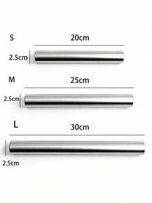 Smooth Stainless Steel Rolling Pin, One-Piece Molded Dough Roller, Non-Stick And Easy To Clean, Suitable For Dumplings, Pies, Pizza, Cookies Baking, Multiple Sizes Available, Suitable For Home And Outdoor Baking, Perfect For Halloween, Christmas, Thanksgiving Party Food And Dough Preparation - View 10