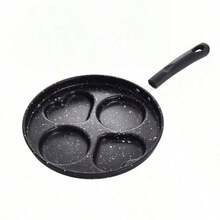 1pc Divided Cast Iron Skillet, With Single Handle, Divided Design Makes Cooking Easier, Suitable For Frying Eggs, Pancakes And Breakfast Pan, Ideal For Home Kitchen And Restaurant Tools, Perfect For Making Sausages, Eggs And Other Foods. - View 15