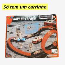 Pista Infantil Tema Espaço Corrida Looping Foguete Satélite - 226 - Visão 8