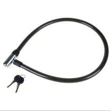 Cadeado Flexivel com Chave Alta Seguranca Cabo Aco Reforcado Trava Bike Portao Mala Resistente Duravel - Cadeado Flexivel - Visão 1