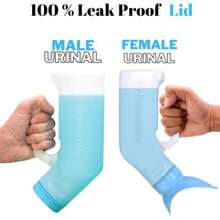 Female Urinal Spill Proof 32 Oz 2 Pack - Urinal For Women And Men - Pee Funnel - Unisex Bed Pan - Portable Urinals For Women - Sturdy Female Urination Device For Car Travel, Road Trip Essentials - Pack Of 2 - View 4