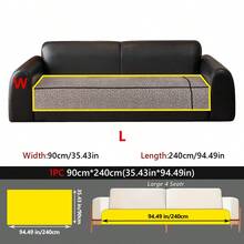 1PC Light-Luxury Premium Sofa Cushion Cover – Chenille Four-Season Universal Non-Slip Seat Pad, Cross-Woven Ribbon Decorative Sofa Protector Cover, Machine Washable - Multicolor - View 20