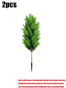 2/1pc Artificial Pine Tree, UV-Resistant And Washable, With Pointed Base For Direct Planting, Low Maintenance Greenery, Suitable For Yard Landscaping, Home Decor, Holiday Atmosphere, Pot Not Included (3 Shovels Need To Be Purchased Separately) - Multicolor - View 13