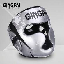 GINGPAI Boxing Headgear For Adults And Teens, Thickened Helmet For Boxing, Sanda, Muay Thai, Face And Chin Protection, Professional Training - Multicolor - View 15