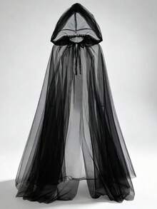 Women's Wedding Tulle Hooded Cape, Bridal Gown Robe, Ramadan, Halloween Cosplay With Long Train, Wedding Wrap, Carnival, Valentine's Day - Multi-color Style B - View 6
