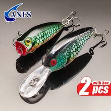 ANFS 2pcs Fishing Lure, Realistic Design Artificial Baits With Vibrant Patterns For Freshwater Saltwater Fishing - Multicolor - View 6