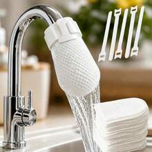 60pcs (50 Filter Bags + 10 Fixing Bands) High Density Non-Woven Fabric Faucet Filter, Universal Tap Water Filter For Kitchen And Bathroom, Easy Installation, Removes Rust, Sediment And Impurities, Home Water Filter Accessories - View 3