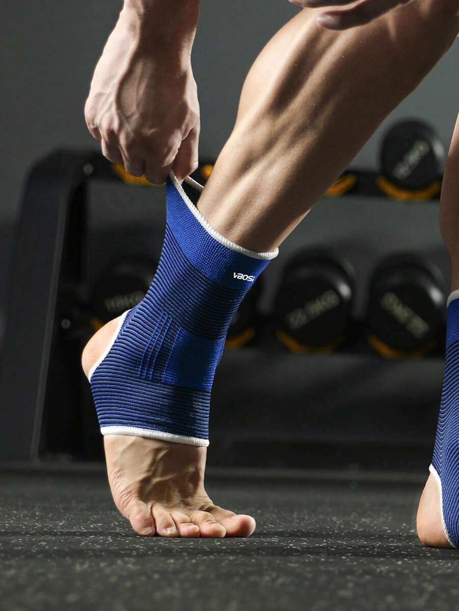 2 Pairs Ankle Support Sleeves, Elastic Fit For Ankle Stability And Sprain Prevention, Breathable And Non-Stuffy, Suitable For Basketball, Football, Volleyball, Running And Fitness - Multicolor - View 1