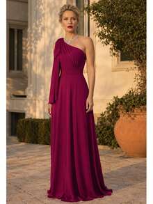 Women Dresses - Rose Red - View 3