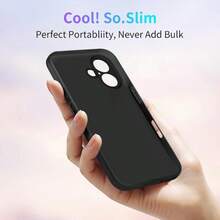 [ 2 Buah ] Casing Ponsel Ultra Tipis Anti Jatuh Hitam Bergaya dan Sederhana Baru untuk 18 ProMax, Cocok untuk 18/17Air/16E/15/14 Plus 11 Pro Max 12/13 Mini, Pelindung Lensa Lembut - Hitam - View 6