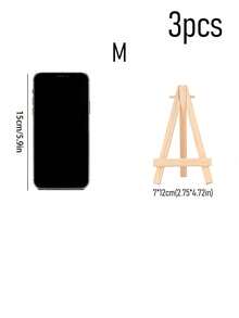1/3 pezzi Mini cavalletto da esposizione in legno, cavalletto in legno supporto per numeri di tavolo per matrimoni, supporto per esposizione foto, forniture per artigianato e artisti, decorazione per la casa, cavalletto a treppiede per esposizione, supporto per cartellini da tavolo per matrimoni, supporto per esposizione dipinti, mini cavalletto, supporto multifunzionale per esposizione dipinti - Colore del legno - Visualizzare 13