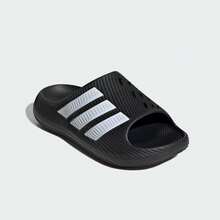 Adidas Purechill Comfortable Slide Sandals Unisex Black & White - Black and White - View 3