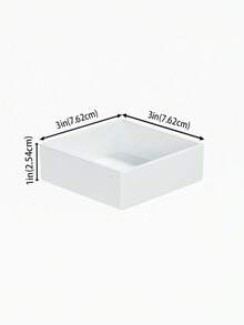 6pcs Buffet Display Stand, White Cube Desktop Storage Rack/Box, Dessert Cake Display Stand, Home Decor, Desktop Ornament, White Acrylic Cube Stackable Display Stand (Hollow Bottom), Suitable For Back To School Supplies, Back To School Festival Decoration, Catering Service, Birthday Party, Romantic Wedding, Baby Shower, Bridal Shower, Dessert Table And Art Exhibition - White - View 17