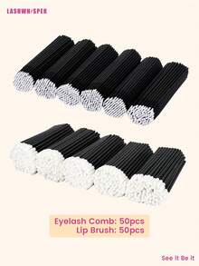Mini Eyelash Extension Applicator Tool, Designed For Precise Glue Removal, With Mini Brush Head And Mini Cleaning Brush - Black - View 23