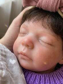 10 Inch Soft Touch Silicone Reborn Baby Girl With Rooted Hair Newbonr Baby Doll For Birthday Gift(Anatomically Accurate) - Silicone Doll - View 3