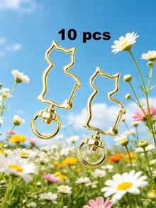 10/100pcs Multi-Color Metal Lobster Clasp Keychain, Classic Hook Chain Suitable For Jewelry Making Pendant Accessories - Keychain - View 18