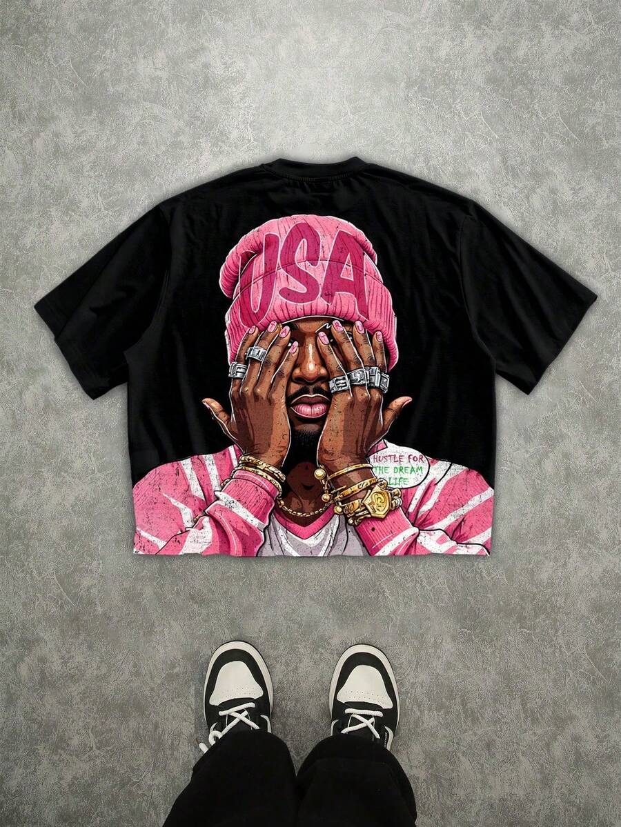 Women T-Shirts - 黑色 3 - 查看 1