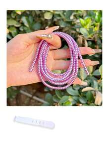 1 Set Laser Colorful Spiral Cable Protector, Laser Phone Charging Cable Protector TPU Soft Data Cable Storage Ring, Dust-Proof Anti-Tangle Cable Cord - Multicolor - View 11