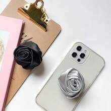 Elegant 3D Rose Phone Stand, Adhesive Foldable & Telescopic, Versatile Premium Fashion Phone Accessory, Great Gift For Girls - Multicolor - View 7
