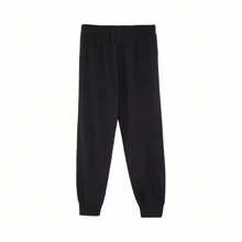 Celana PUMA Pria Hitam Basic Sporty Kasual Bernapas Nyaman dengan Tali Pengikat - Hitam - View 5