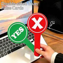 5/10pcs Cardboard Handheld "Correct" And "Incorrect" Sign Cards, Suitable For Classroom Teaching, Interactive Learning Activities, Photo Props, Food Reviews, Travel Vlogs, Classroom Quizzes, Meeting Games, Party Interaction Supplies, Perfect For Creative Use - Identification Tag - View 6
