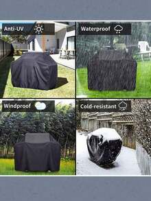 Outdoor BBQ Grill Waterproof Cover, Sun Protection Cover, Protective Cover, Dust Cover, Outdoor Grill Rain Cover - Multicolor - View 1