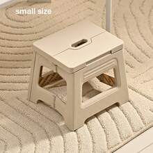 1pc Plastic Portable Folding Stool, Outdoor Handheld Stool, Fishing Stool, Camping Compact Stool - Multicolor - View 8