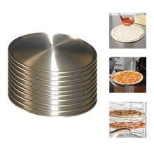 Set Of 10 30 Cm Aluminum Pizza Baking Sheets. Durable And Reusable. - View 1