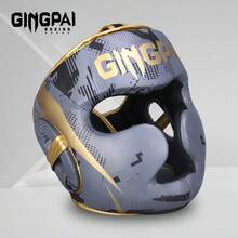 GINGPAI Boxing Headgear For Adults And Teens, Thickened Helmet For Boxing, Sanda, Muay Thai, Face And Chin Protection, Professional Training - Multicolor - View 14