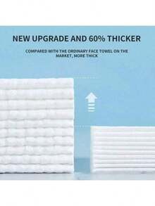 Disposable Facial Towels, Pull-Out Soft Towels, Beauty Salon Cleaning Wet Wipes - White - View 3