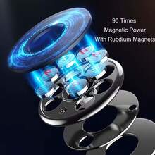 1PC Car Phone Holder - Premium Metal Aluminum Alloy Round Ring Adhesive Strong Magnetic Phone Navigation Mount - Multicolor - View 5