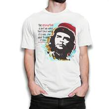 Local Warehouse Pure Cotton Unisex Y2K Streetwear Summer Ernesto Che Guevara Quote T-Shirt, Men Women Sizes - White - View 1