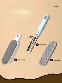 4-In-1 Pet Hair Remover Brush, Reusable Static Hair Remover, Non-Scratch Hair Cleaning Tool For Clothes, Sofa, Bedding, Carpet, Portable Home Pet Hair Removal Tool, 1/2pcs - Multiple Styles - View 9