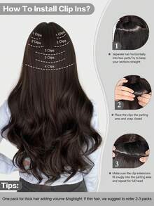 SUYYA 18 inci 7 pcs per set dengan 16 klip, ekstensi rambut jepit tenun ganda, rambut manusia asli lurus, #1 hitam pekat, ekstensi rambut jepit 100% rambut manusia Remy - S1 - View 7