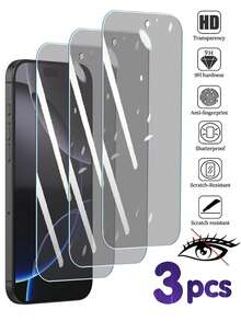 RQVQJ 3Pcs Privacy Protection Full Screen Tempered Glass Compatible With IPhone 17 16 15 14 13 12 11 Pro Max X XS XR 16 15 14 Plus 17e 16e Protector Protect Screen Anti Peeping Full Screen Phone Protective Film Clear Protective Cover Glass Film - Black - View 32