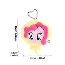 Miniso Genuine  Plush Coin Purse Keychain,Multiple Character Styles Fluttershy & Pinkie Pie,Cute Bag Hanging Pendant With Storage Function(1PC) - Multicolor - View 10
