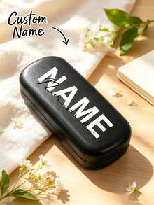 Customized Name Glasses Case, Personalized Hard Shell Glasses Case, Women's Customized Hard Shell Glasses Case, Customizable Birthday Gift, Customizable Protective Glasses Case, Valentine's Day Gift, Decoration, Minimalist Modern Appearance, Unisex, Friends - Multicolor - View 6