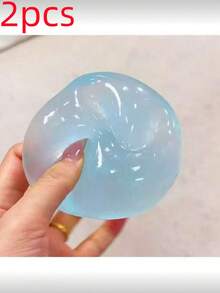 1个蓝色/粉色椰子油慢回弹减压球，缓解焦虑玩具，适合课堂奖励、派对礼品。圆形麦芽减压挤压玩具，最佳办公桌减压工具，适合作为节日礼物。 - 多色 - 查看 16
