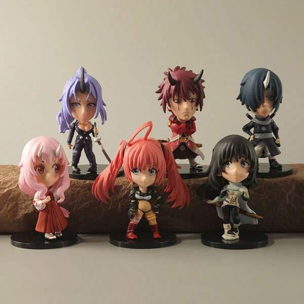 10 قطع/6 أنماط من تماثيل Re:Zero Reincarnated As أنمي كرتون كبيرة الحجم، مارو الأحمر، شونا، شيون، سوي، زينة للعرض